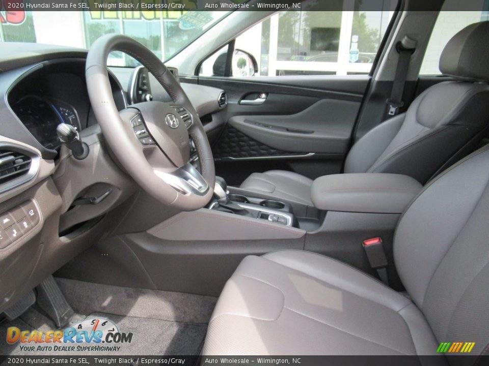 2020 Hyundai Santa Fe SEL Twilight Black / Espresso/Gray Photo #10