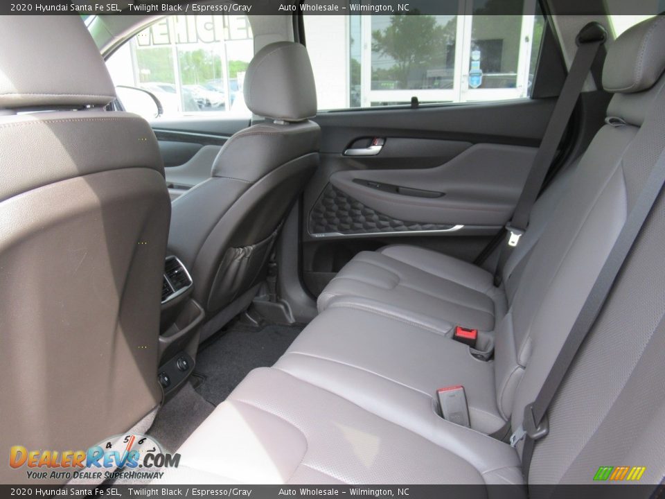 2020 Hyundai Santa Fe SEL Twilight Black / Espresso/Gray Photo #11