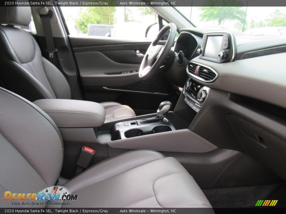 2020 Hyundai Santa Fe SEL Twilight Black / Espresso/Gray Photo #12