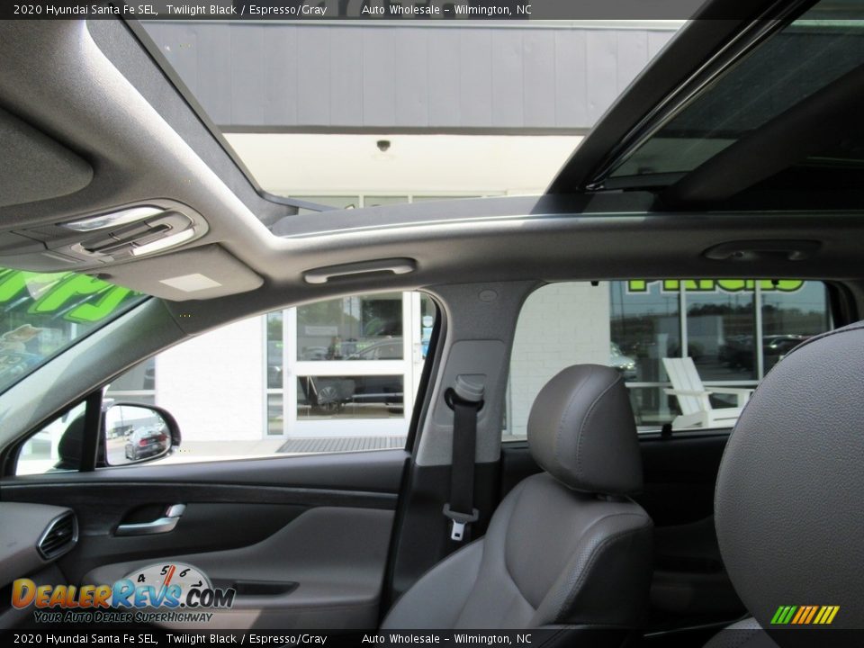 2020 Hyundai Santa Fe SEL Twilight Black / Espresso/Gray Photo #14