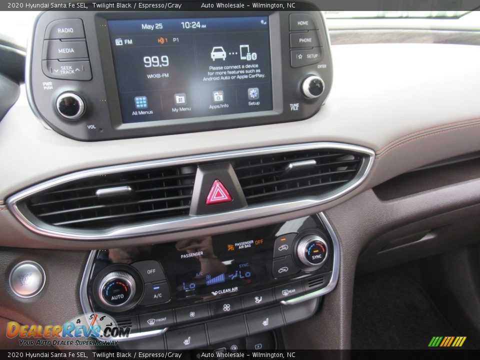 2020 Hyundai Santa Fe SEL Twilight Black / Espresso/Gray Photo #17