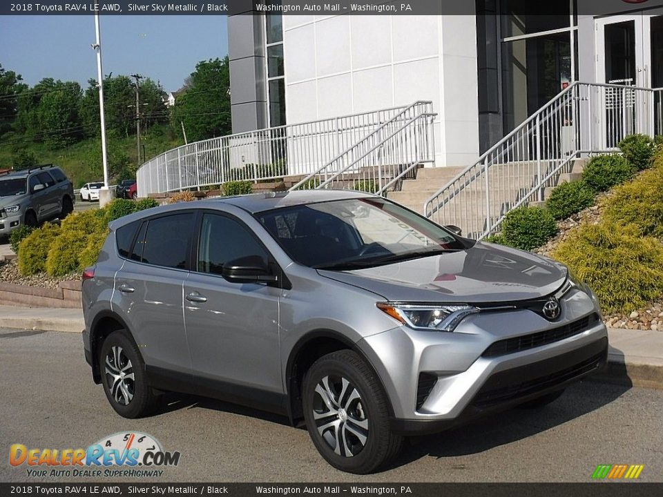 2018 Toyota RAV4 LE AWD Silver Sky Metallic / Black Photo #1