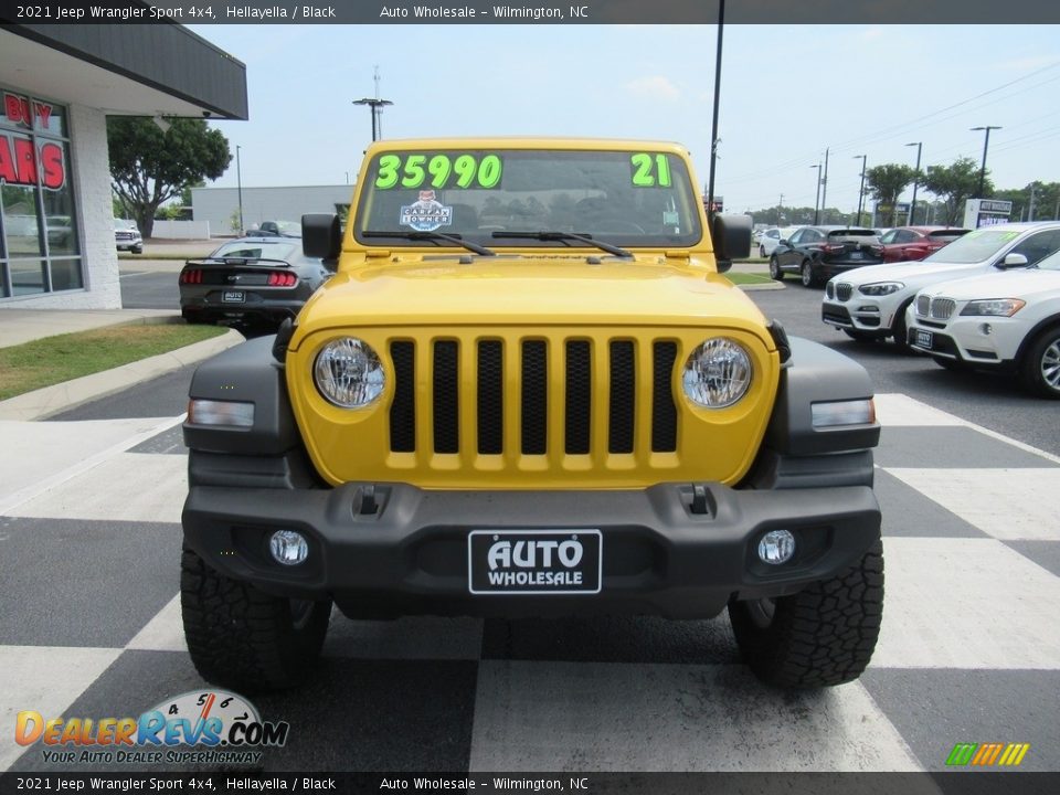 2021 Jeep Wrangler Sport 4x4 Hellayella / Black Photo #2