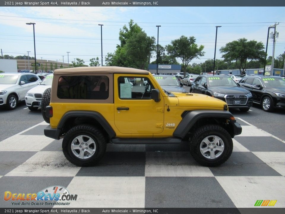 2021 Jeep Wrangler Sport 4x4 Hellayella / Black Photo #3