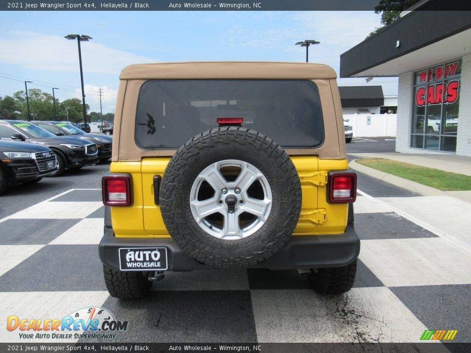 2021 Jeep Wrangler Sport 4x4 Hellayella / Black Photo #4