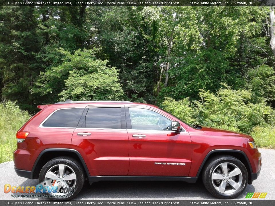 2014 Jeep Grand Cherokee Limited 4x4 Deep Cherry Red Crystal Pearl / New Zealand Black/Light Frost Photo #6