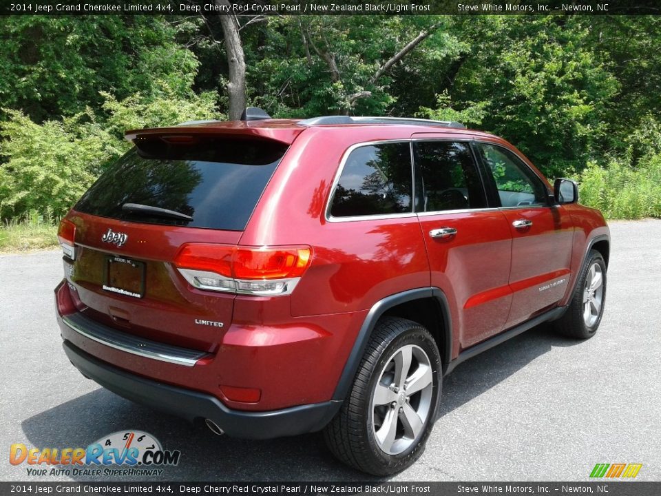 2014 Jeep Grand Cherokee Limited 4x4 Deep Cherry Red Crystal Pearl / New Zealand Black/Light Frost Photo #7
