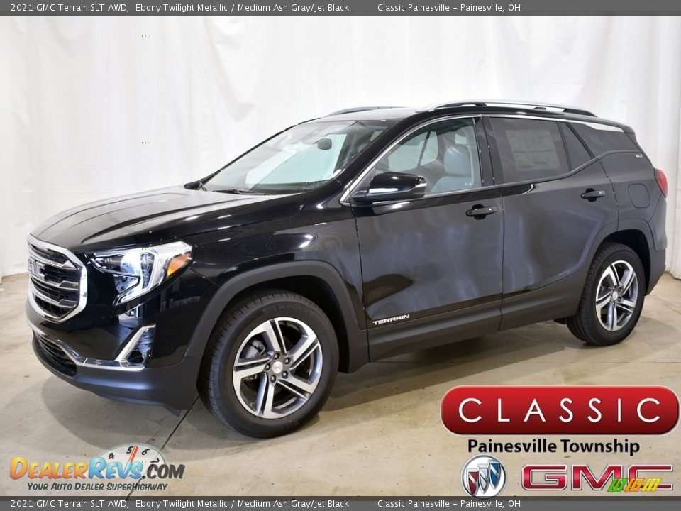 2021 GMC Terrain SLT AWD Ebony Twilight Metallic / Medium Ash Gray/Jet Black Photo #1