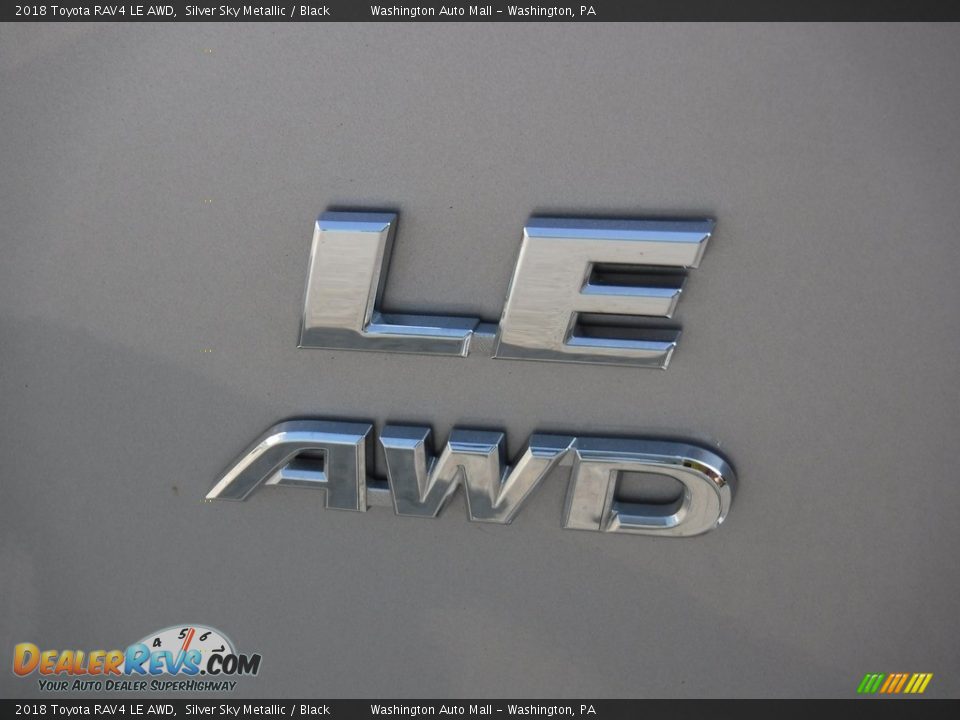 2018 Toyota RAV4 LE AWD Silver Sky Metallic / Black Photo #15