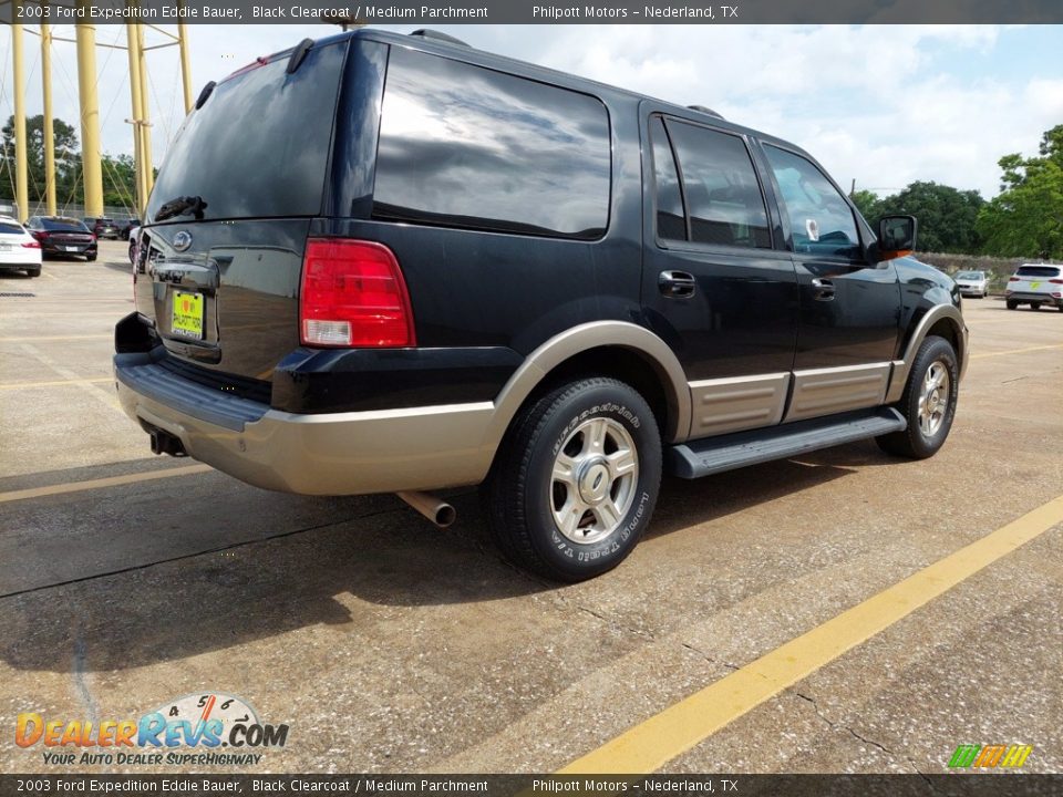 2003 Ford Expedition Eddie Bauer Black Clearcoat / Medium Parchment Photo #3