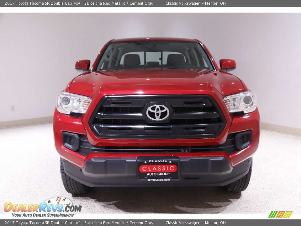 2017 Toyota Tacoma SR Double Cab 4x4 Barcelona Red Metallic / Cement Gray Photo #2