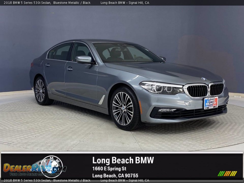 2018 BMW 5 Series 530i Sedan Bluestone Metallic / Black Photo #1