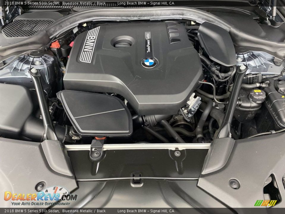 2018 BMW 5 Series 530i Sedan Bluestone Metallic / Black Photo #12