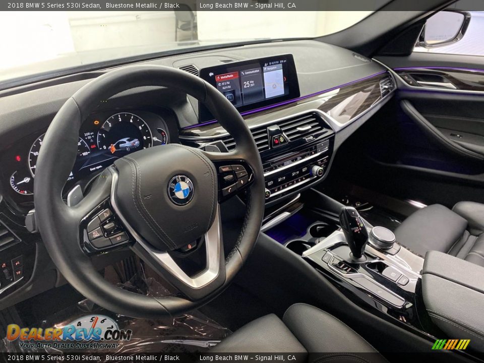 2018 BMW 5 Series 530i Sedan Bluestone Metallic / Black Photo #16