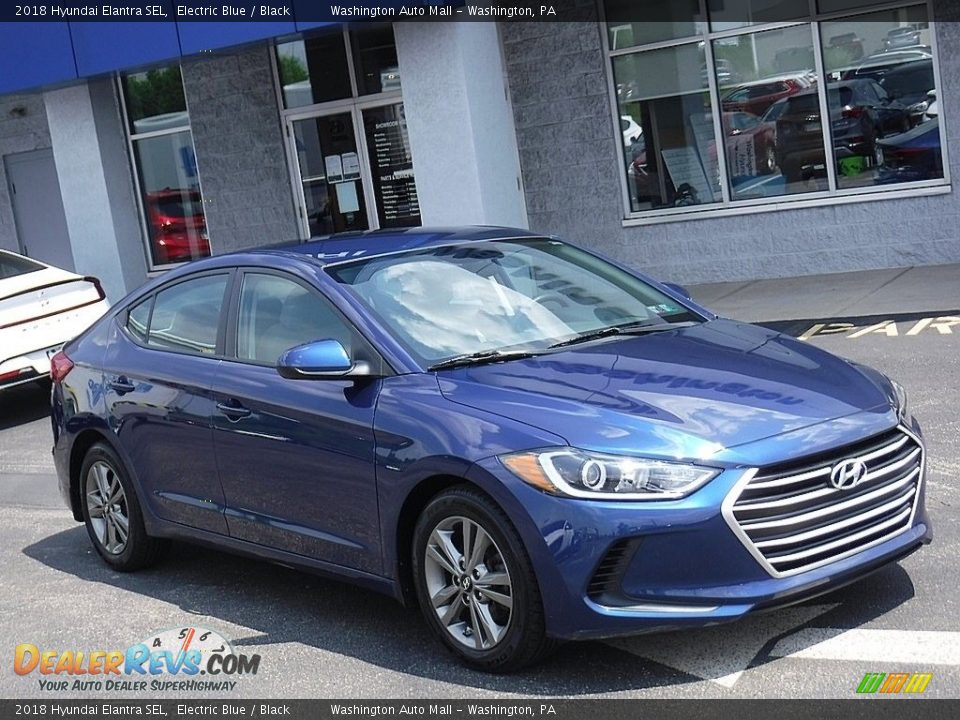 2018 Hyundai Elantra SEL Electric Blue / Black Photo #1