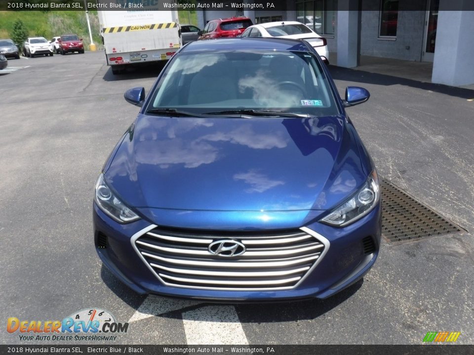 2018 Hyundai Elantra SEL Electric Blue / Black Photo #4