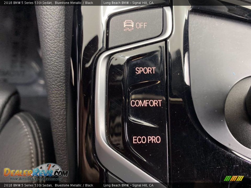 2018 BMW 5 Series 530i Sedan Bluestone Metallic / Black Photo #28