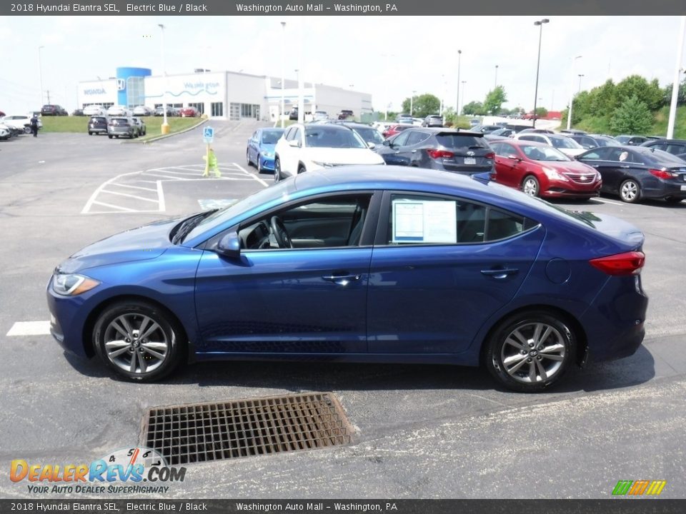 2018 Hyundai Elantra SEL Electric Blue / Black Photo #6