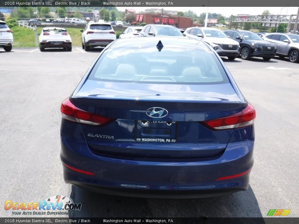 2018 Hyundai Elantra SEL Electric Blue / Black Photo #8