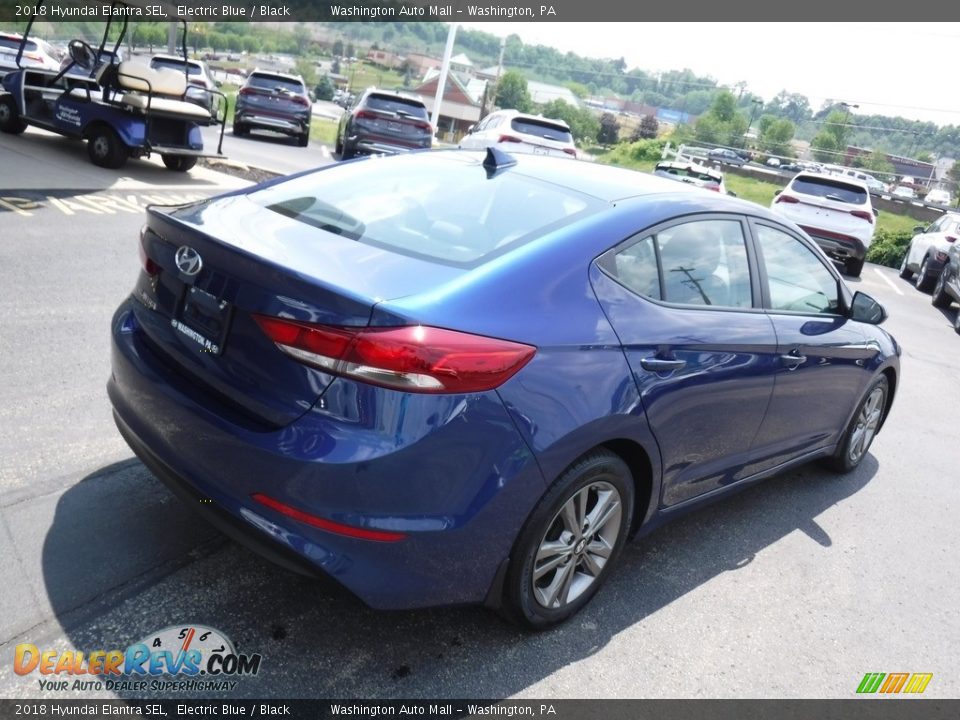 2018 Hyundai Elantra SEL Electric Blue / Black Photo #9