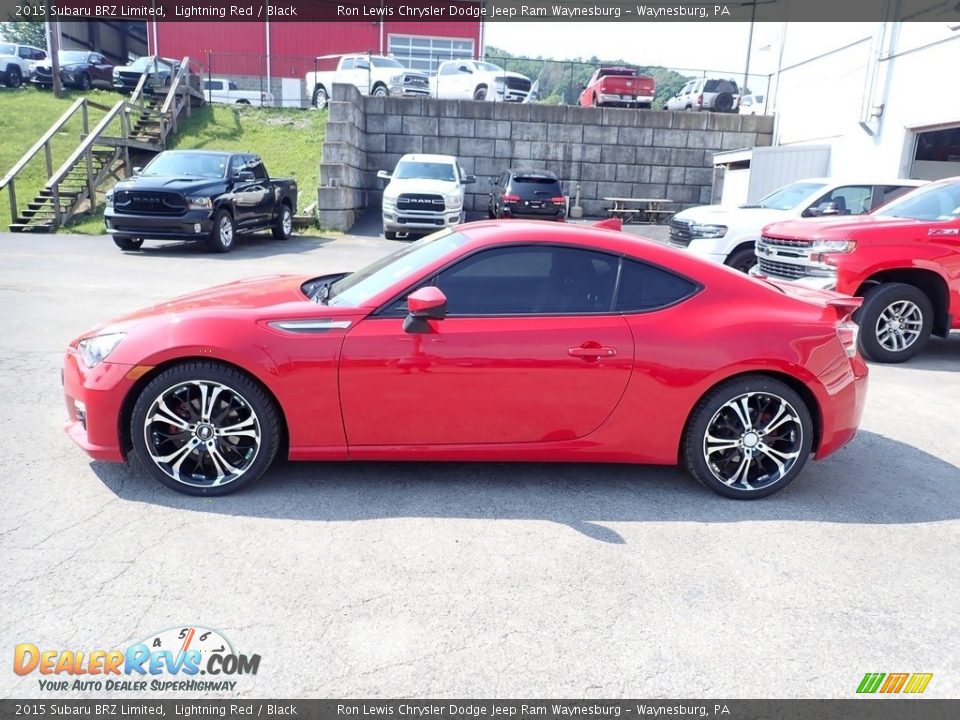 2015 Subaru BRZ Limited Lightning Red / Black Photo #2