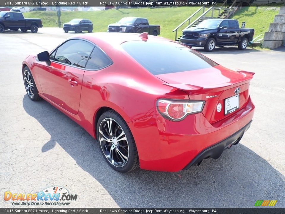 2015 Subaru BRZ Limited Lightning Red / Black Photo #3