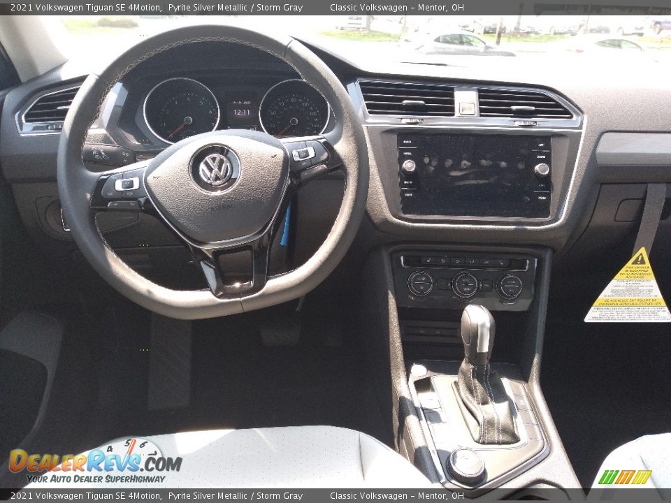 2021 Volkswagen Tiguan SE 4Motion Pyrite Silver Metallic / Storm Gray Photo #3