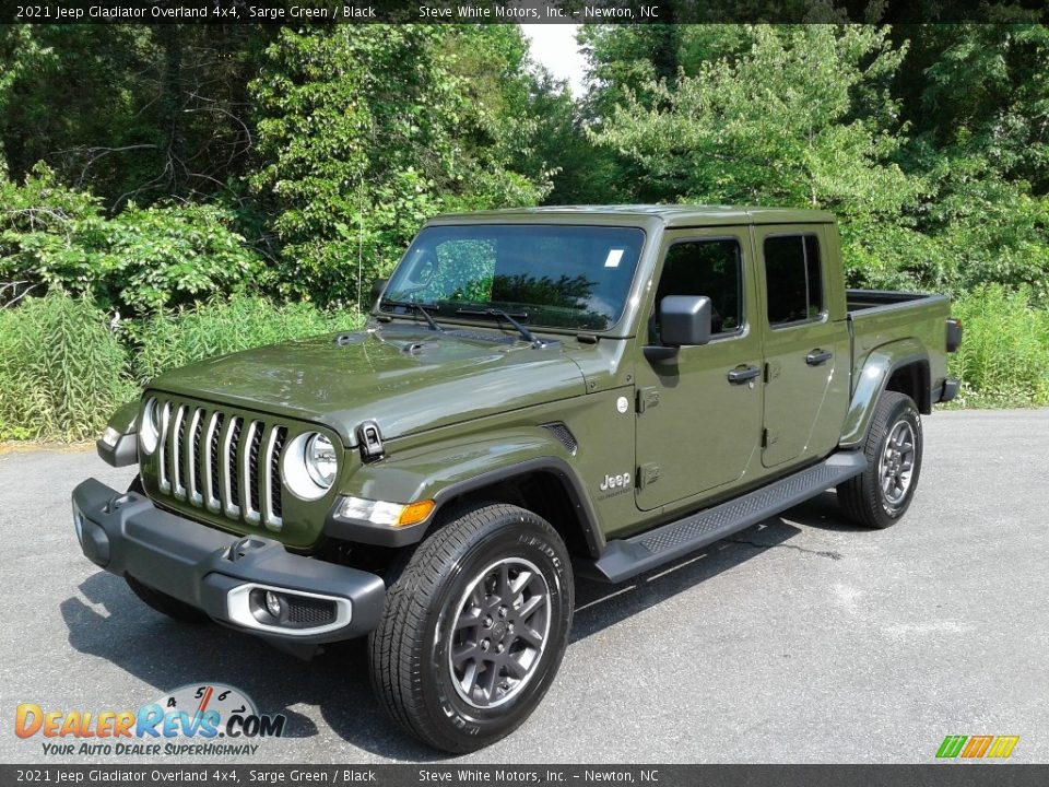 2021 Jeep Gladiator Overland 4x4 Sarge Green / Black Photo #2