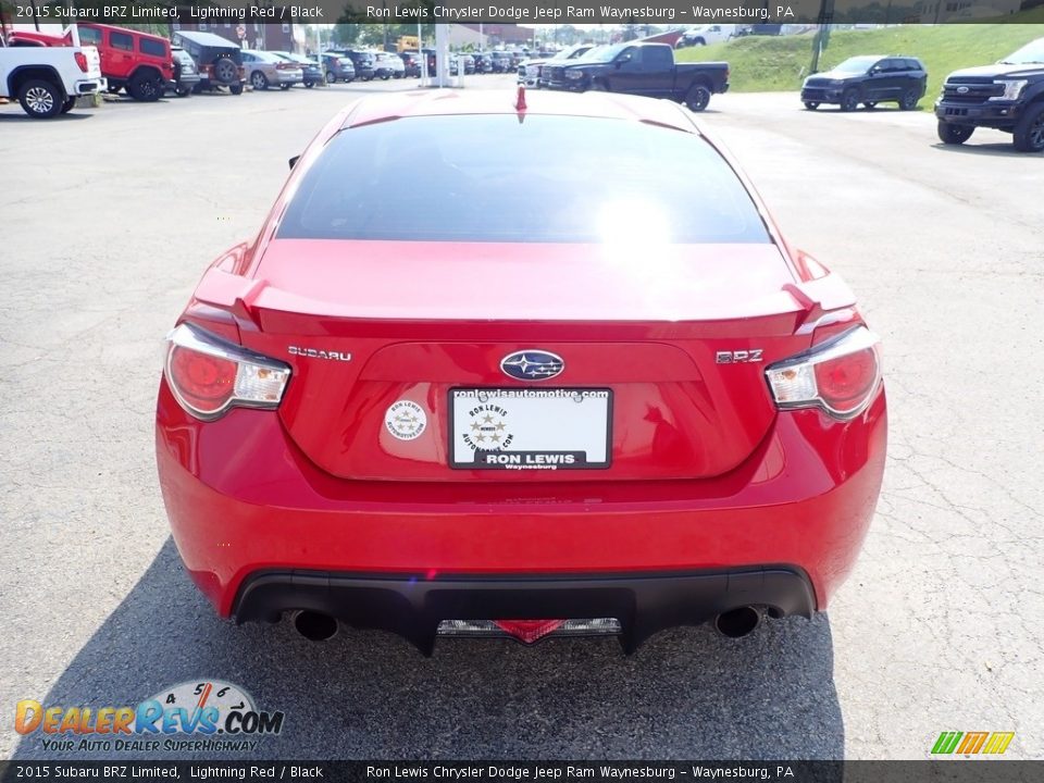 2015 Subaru BRZ Limited Lightning Red / Black Photo #4