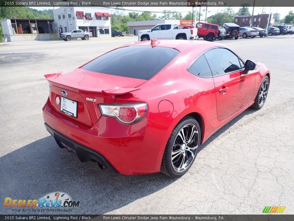 2015 Subaru BRZ Limited Lightning Red / Black Photo #5