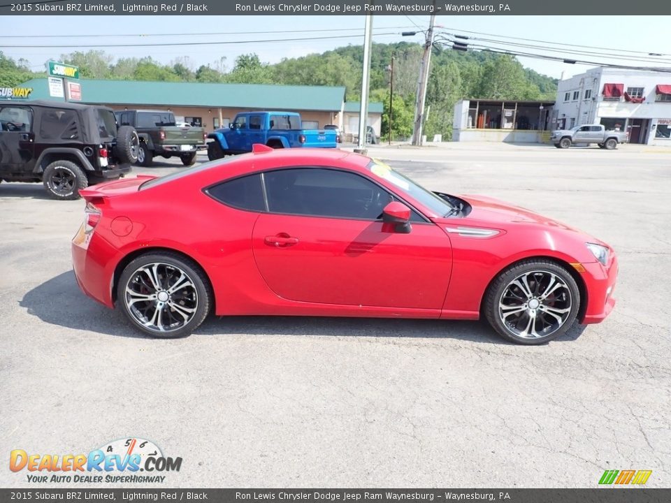 2015 Subaru BRZ Limited Lightning Red / Black Photo #6