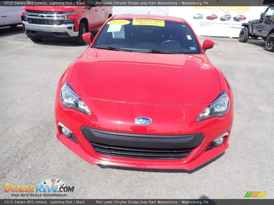 2015 Subaru BRZ Limited Lightning Red / Black Photo #8