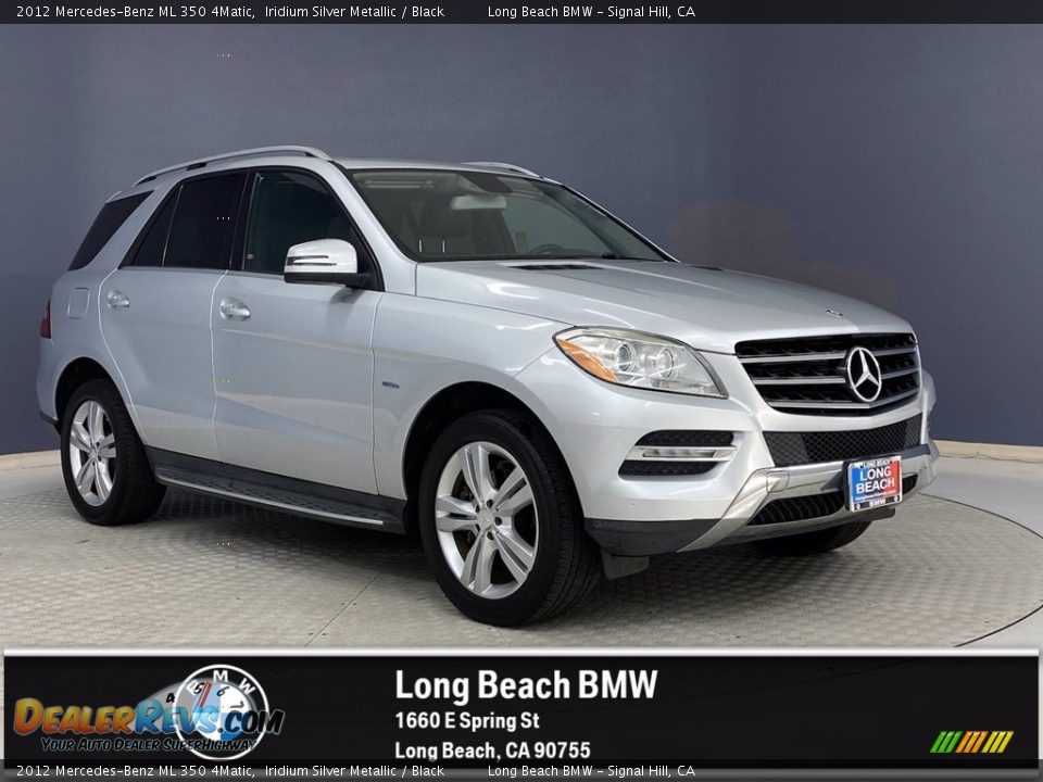 2012 Mercedes-Benz ML 350 4Matic Iridium Silver Metallic / Black Photo #1