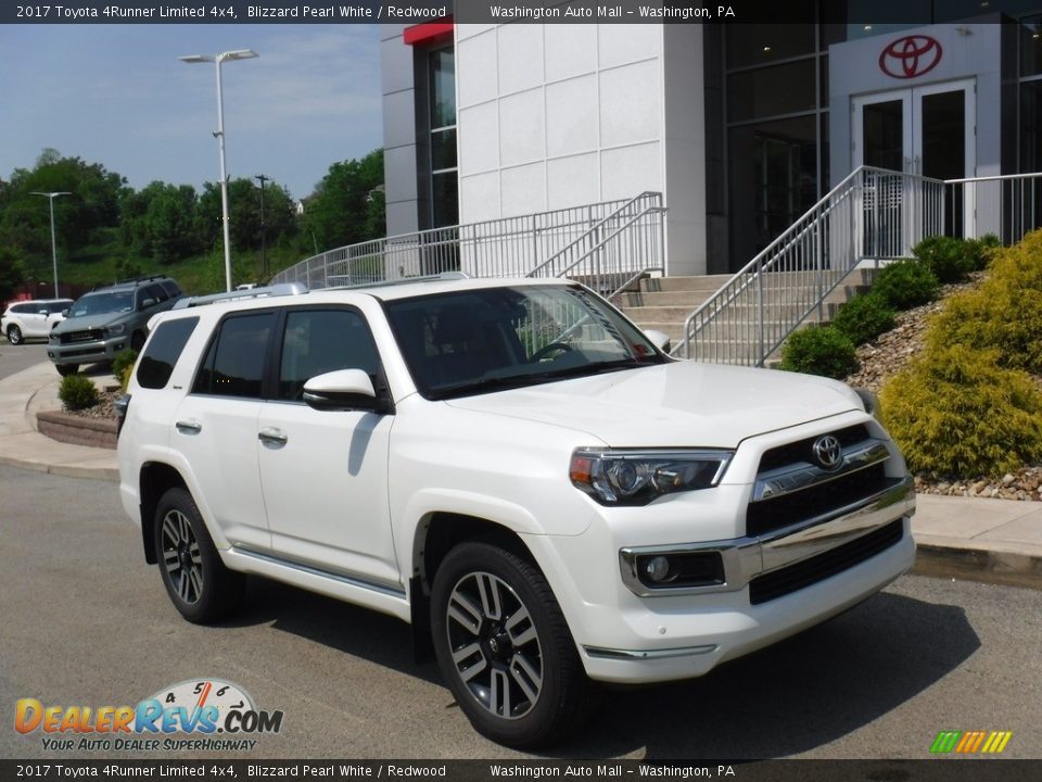 2017 Toyota 4Runner Limited 4x4 Blizzard Pearl White / Redwood Photo #1