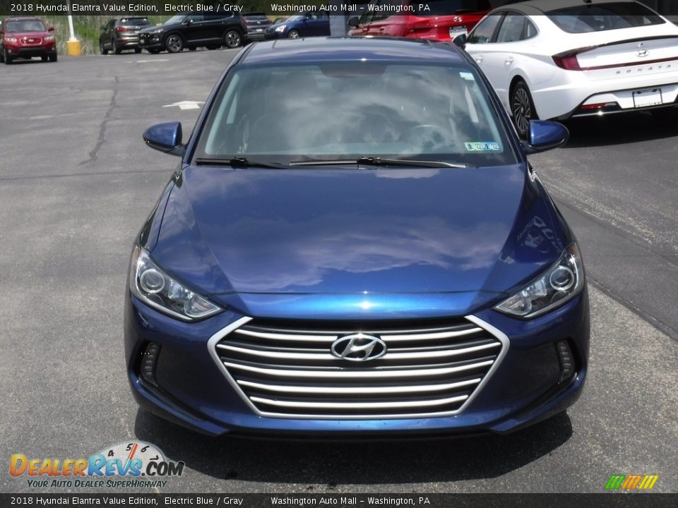 2018 Hyundai Elantra Value Edition Electric Blue / Gray Photo #5