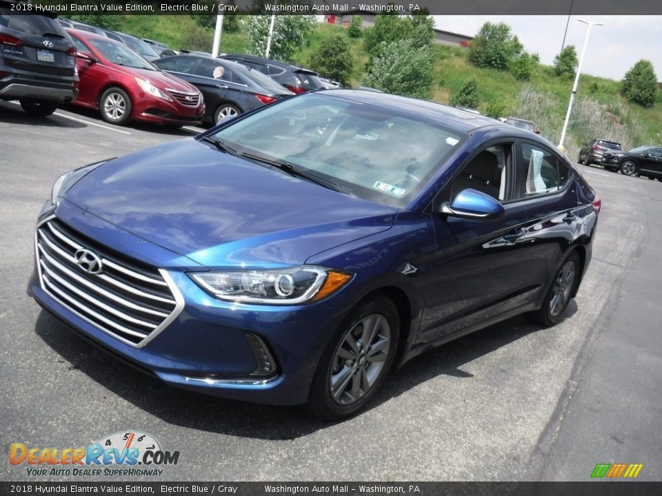 2018 Hyundai Elantra Value Edition Electric Blue / Gray Photo #6