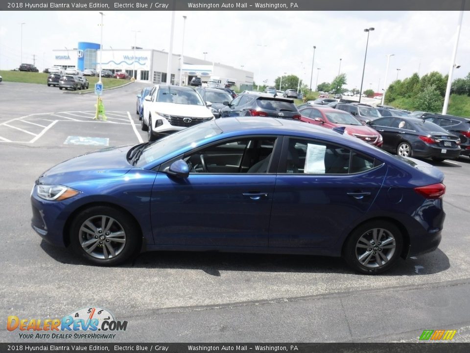 2018 Hyundai Elantra Value Edition Electric Blue / Gray Photo #7