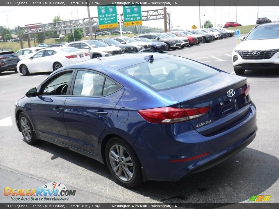 2018 Hyundai Elantra Value Edition Electric Blue / Gray Photo #8