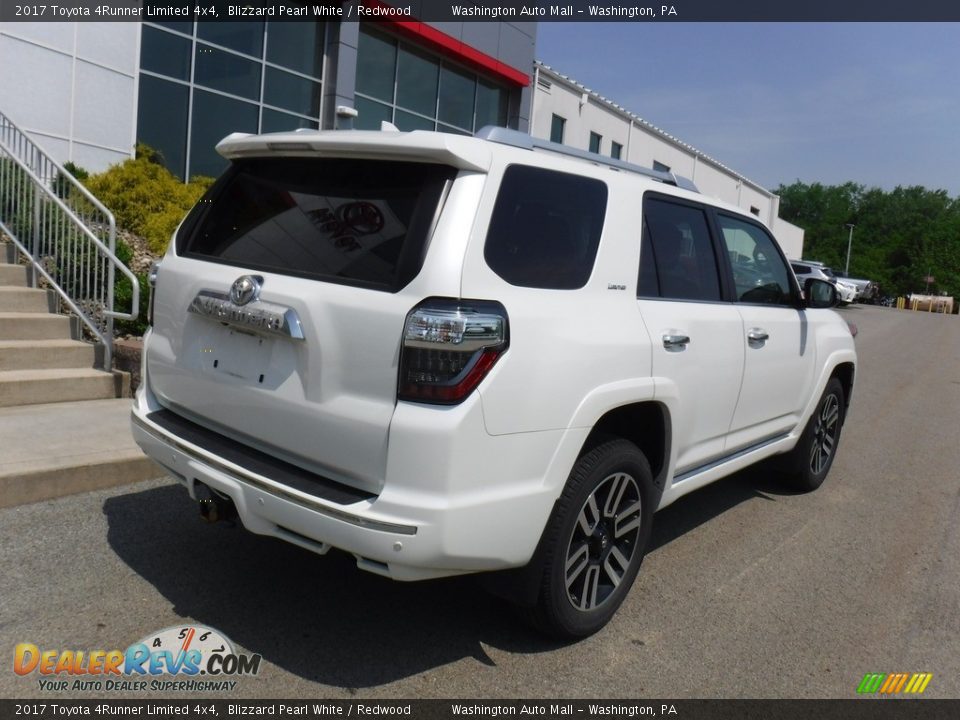 2017 Toyota 4Runner Limited 4x4 Blizzard Pearl White / Redwood Photo #13