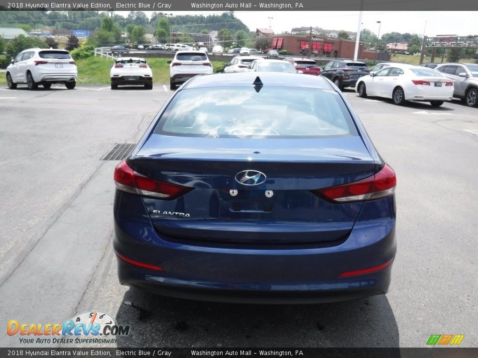 2018 Hyundai Elantra Value Edition Electric Blue / Gray Photo #9