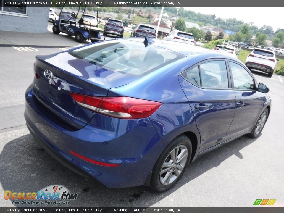 2018 Hyundai Elantra Value Edition Electric Blue / Gray Photo #10