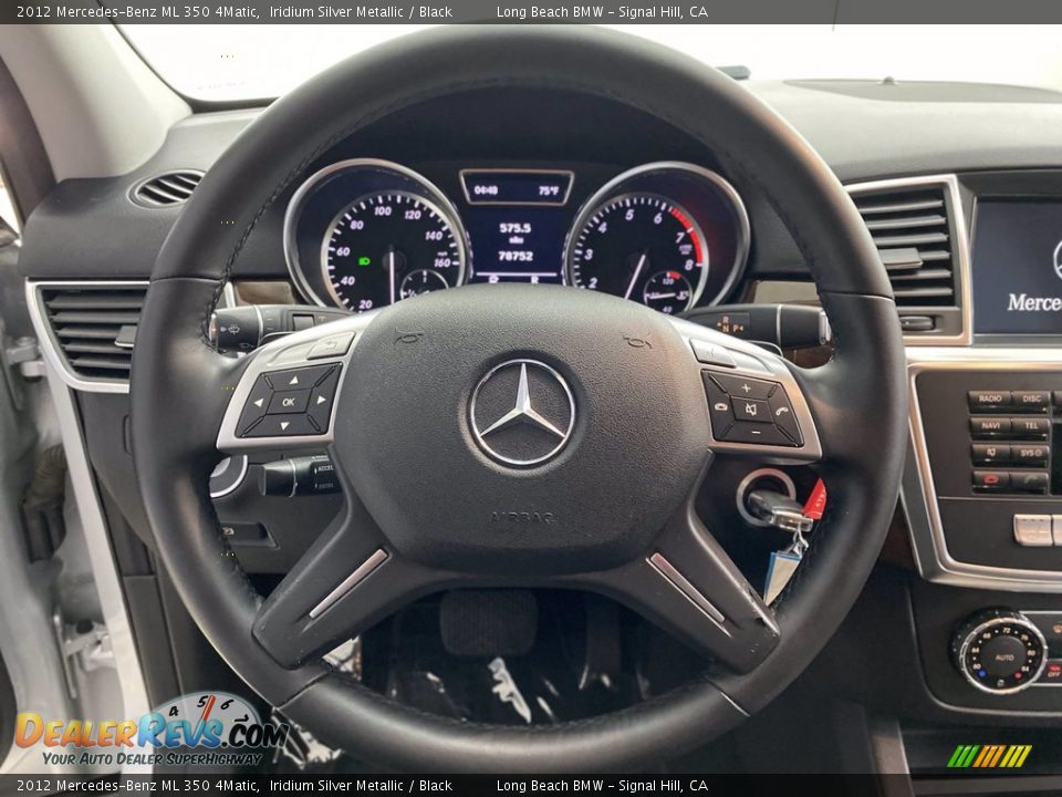 2012 Mercedes-Benz ML 350 4Matic Iridium Silver Metallic / Black Photo #18