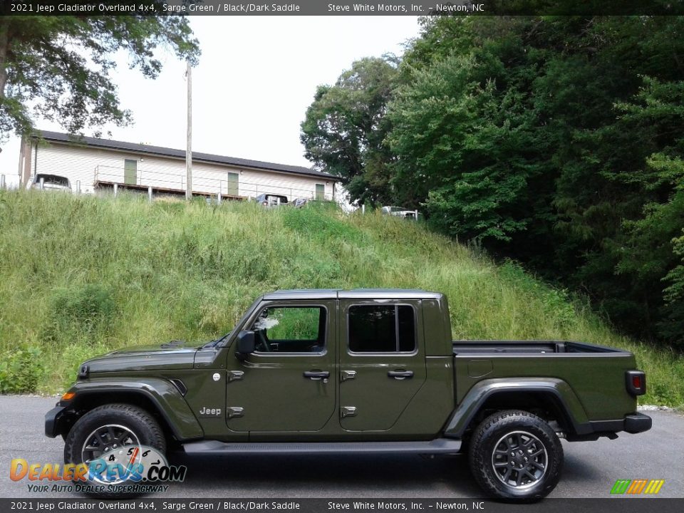 2021 Jeep Gladiator Overland 4x4 Sarge Green / Black/Dark Saddle Photo #1