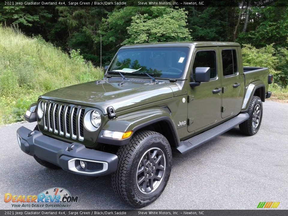 2021 Jeep Gladiator Overland 4x4 Sarge Green / Black/Dark Saddle Photo #2