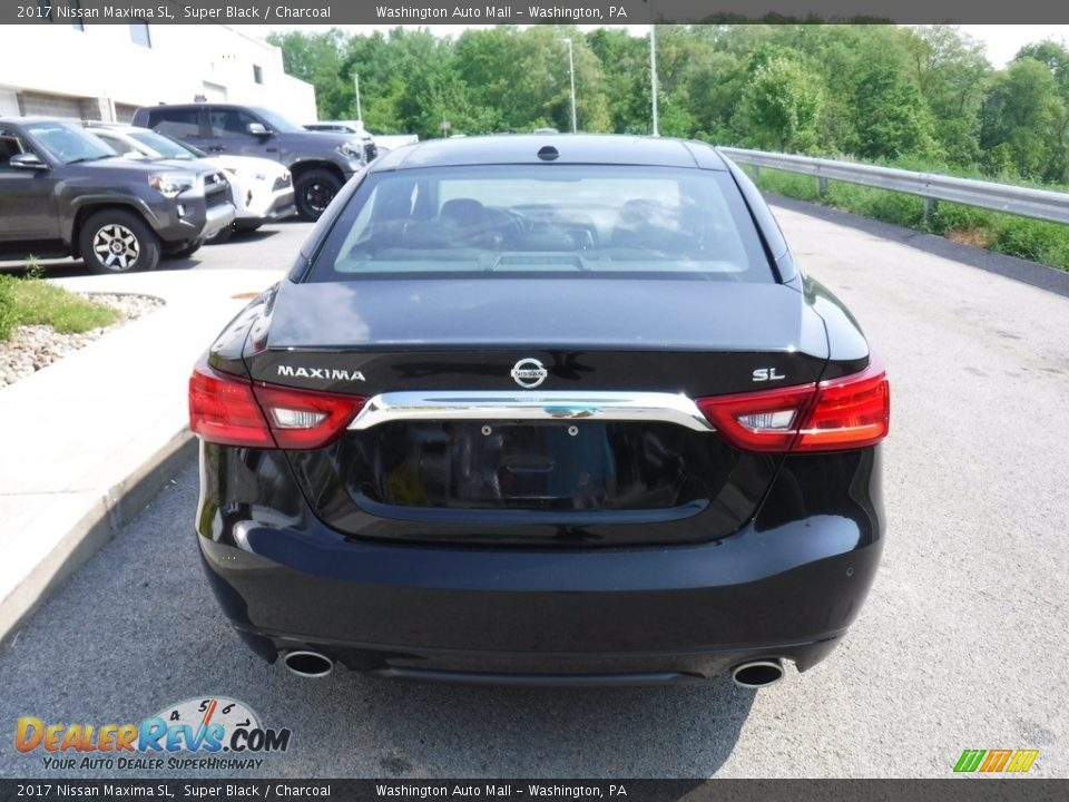 2017 Nissan Maxima SL Super Black / Charcoal Photo #16