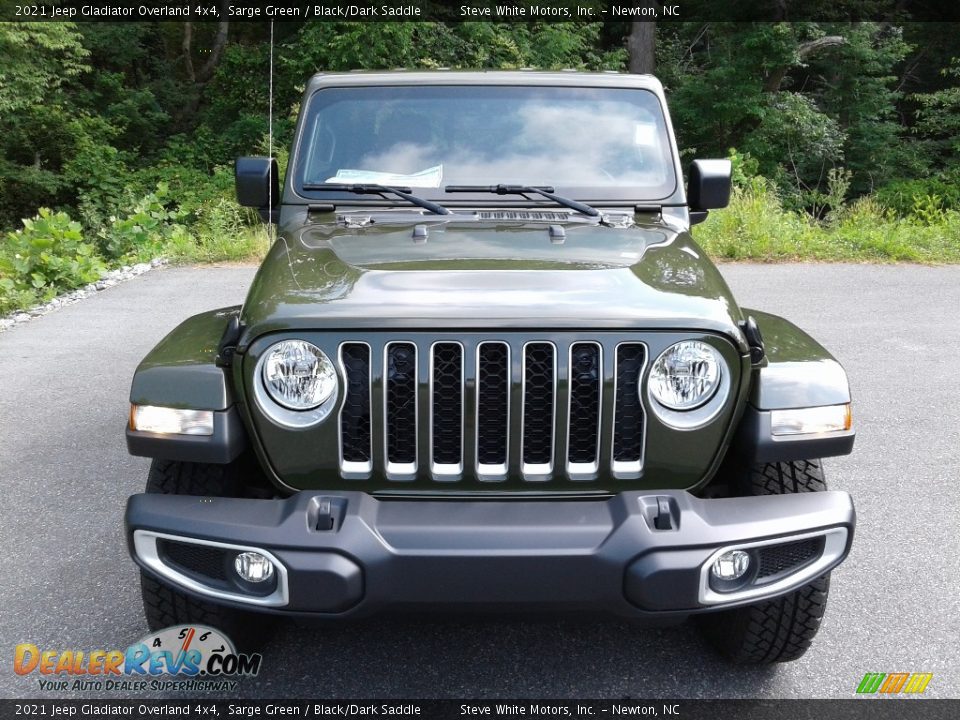 2021 Jeep Gladiator Overland 4x4 Sarge Green / Black/Dark Saddle Photo #3