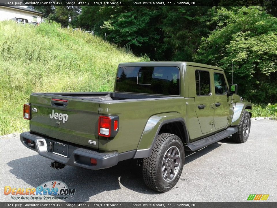 2021 Jeep Gladiator Overland 4x4 Sarge Green / Black/Dark Saddle Photo #6