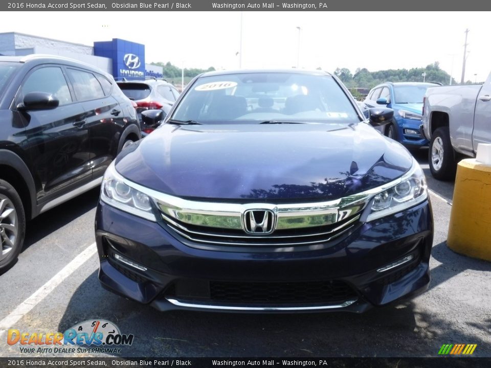 2016 Honda Accord Sport Sedan Obsidian Blue Pearl / Black Photo #2