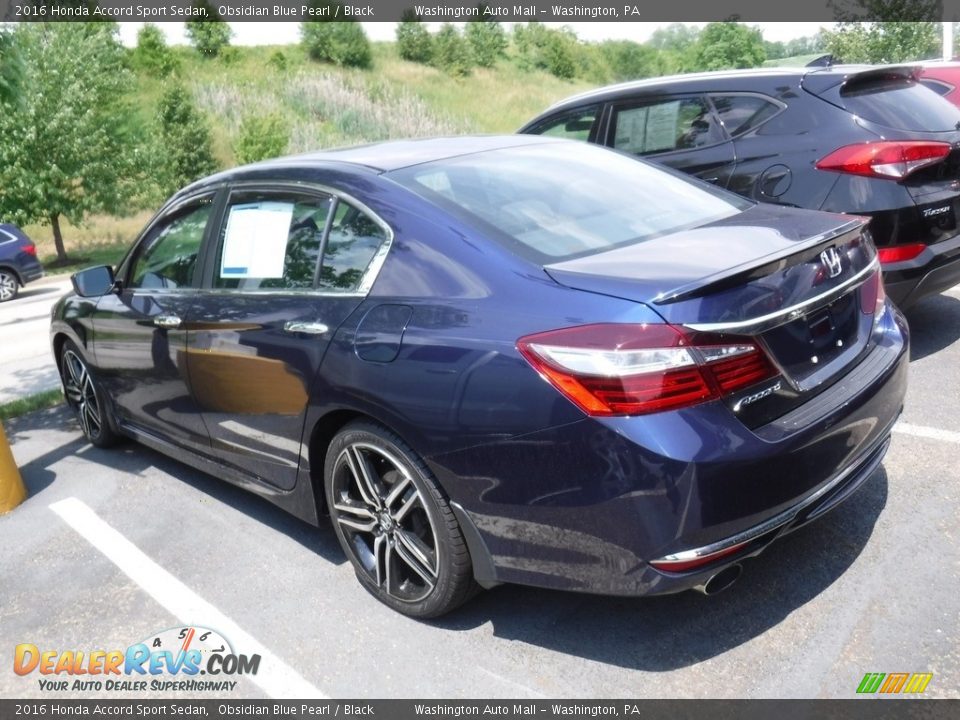 2016 Honda Accord Sport Sedan Obsidian Blue Pearl / Black Photo #4