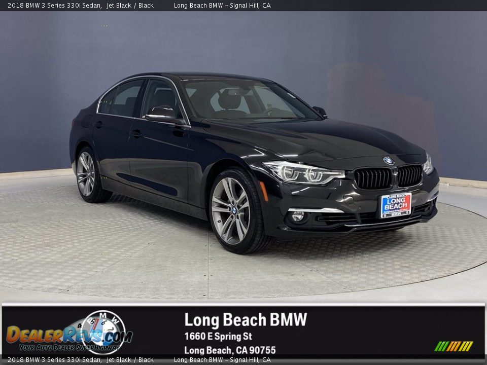 2018 BMW 3 Series 330i Sedan Jet Black / Black Photo #1